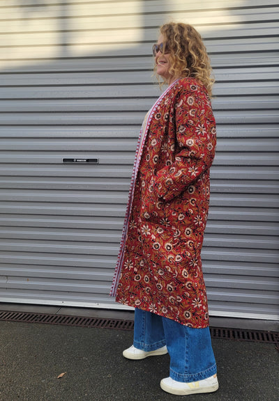 Quilted Jacket Long
