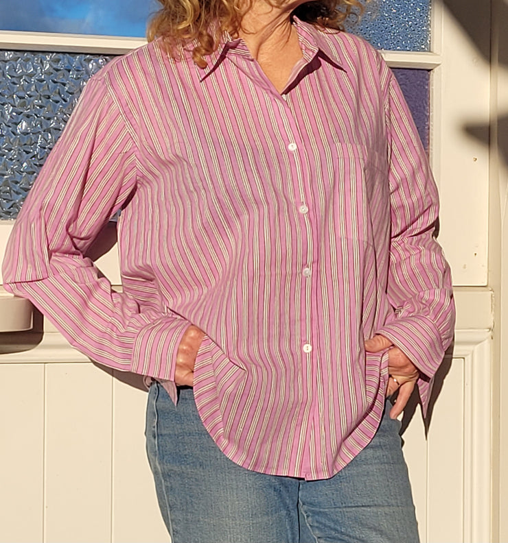 Haveli Shirt Pink Stripe