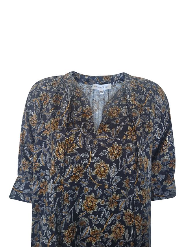Wild Flower Navy Tan