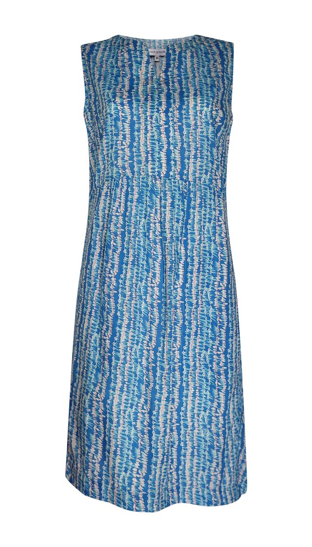 Linda Aqua Stripe