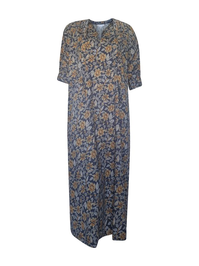 Wild Flower Navy Tan