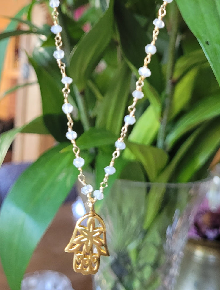 Hamsa Moonstone