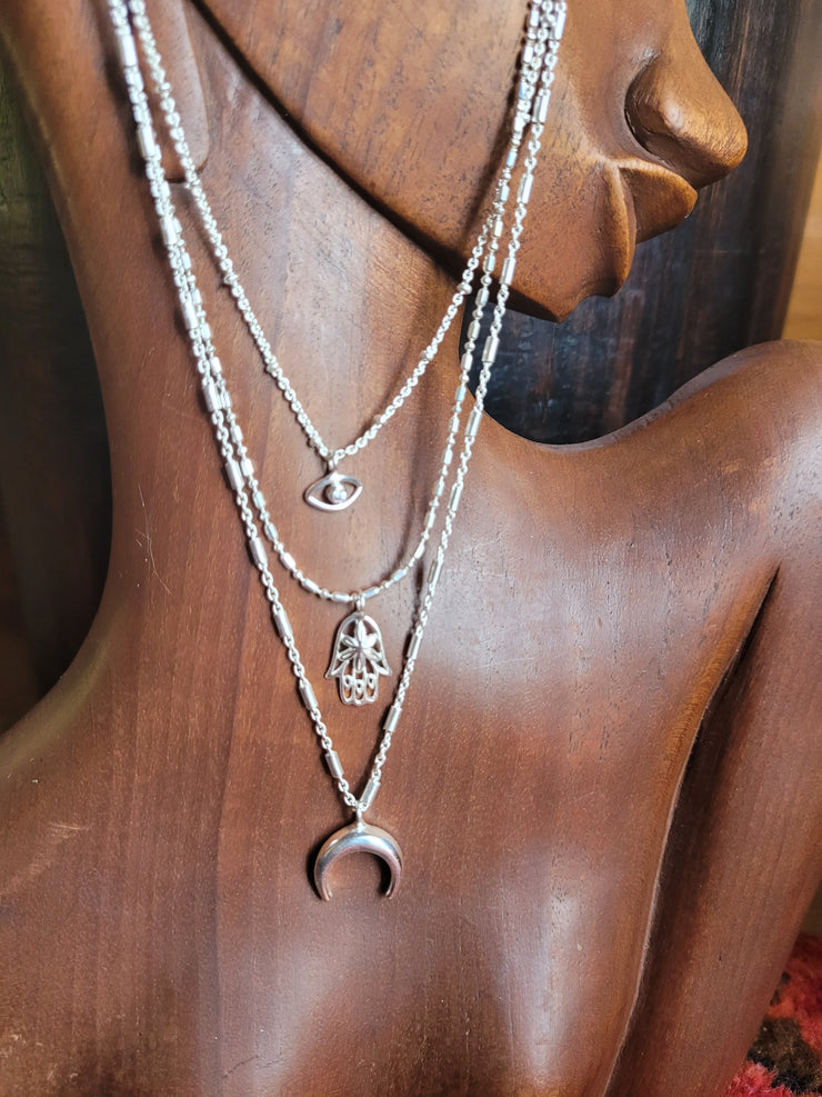 Triple Hamsa Rose Gold Plate